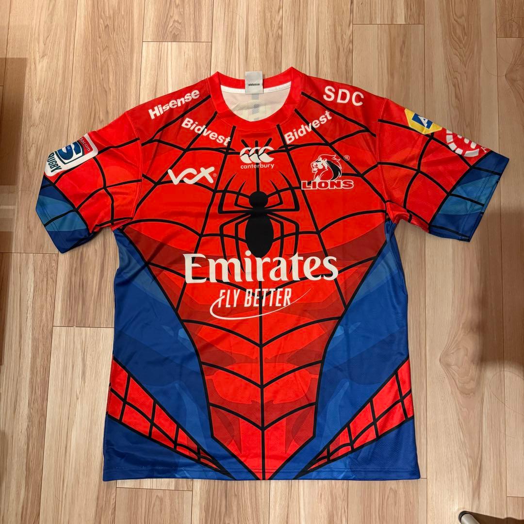 カンタベリー スーパーラグビー ライオンズ スパイダーマン　3xl