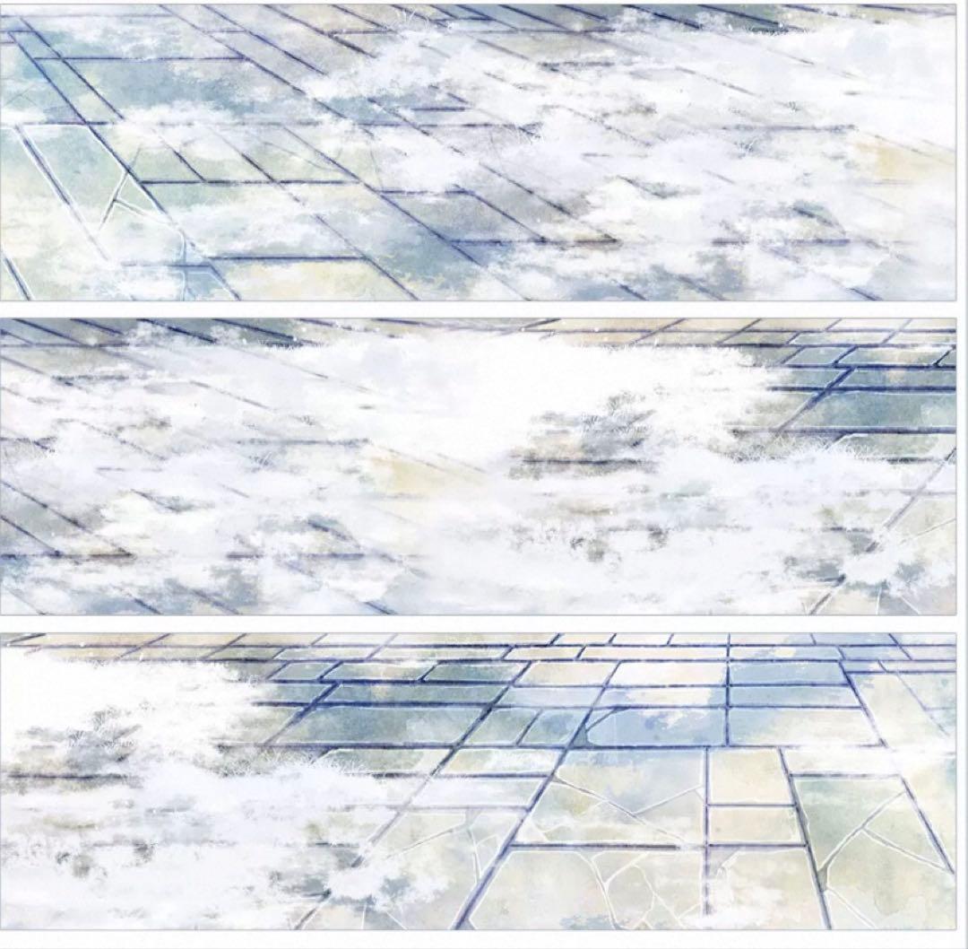 PET 雪满归家路① 5.6cm×5m 海外マスキングテープ 歩道