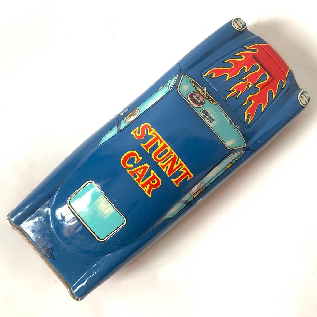 DAIYA 寺井商店 ブリキ ミニカー メカニカル ターンオーバー スタントカー