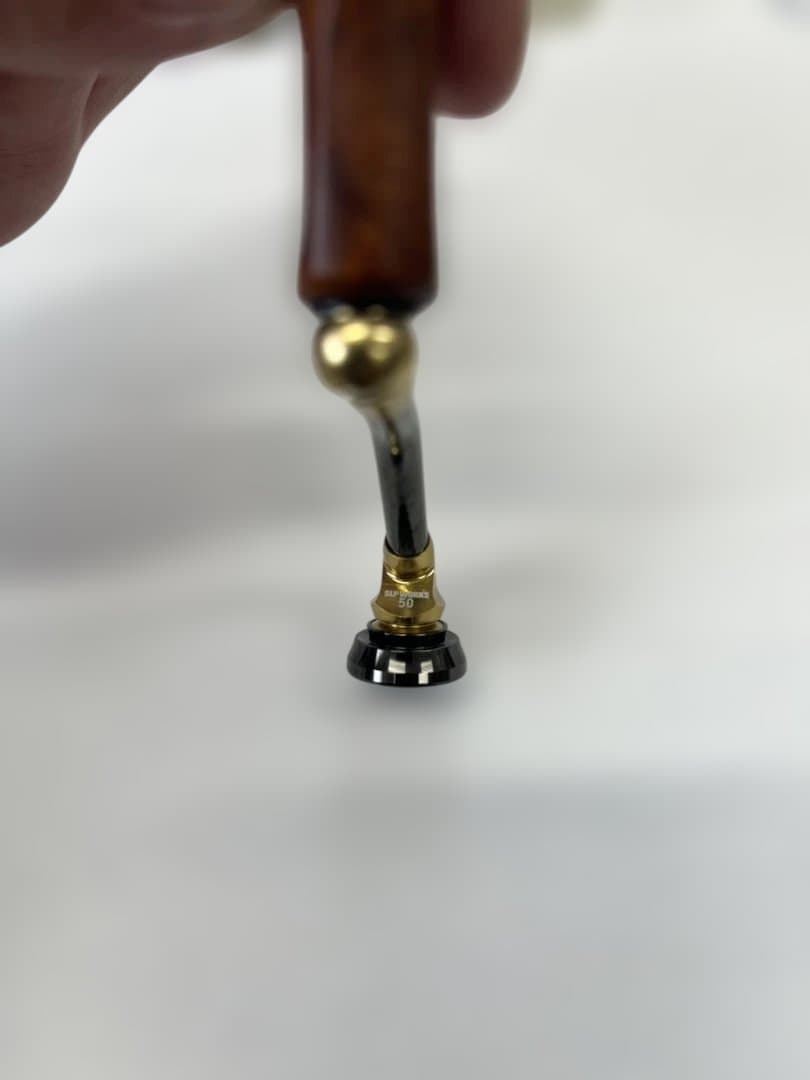 SLP カーボンライトハンドル50mm Iシェイプウッドノブ付き