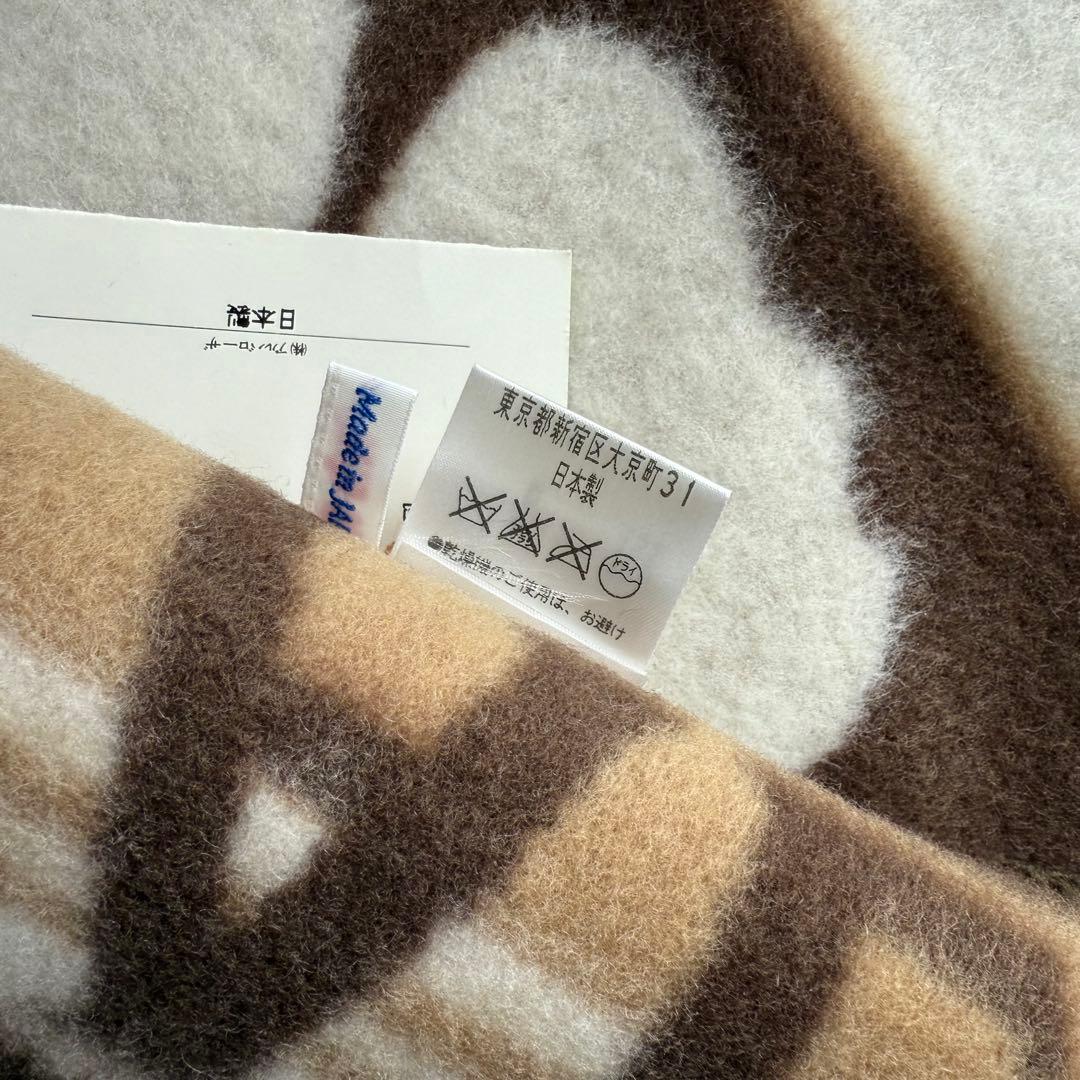 【新品未使用タグ付き】ALBA ROSA アルバローザ ウールブランケット総柄②