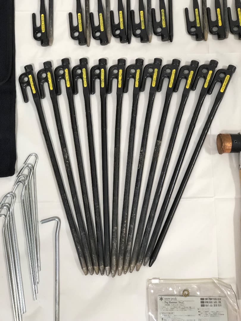 価格見直し　スノーピーク　ソリッドステーク　ペグ＆ハンマー（ヤマコウ時代）