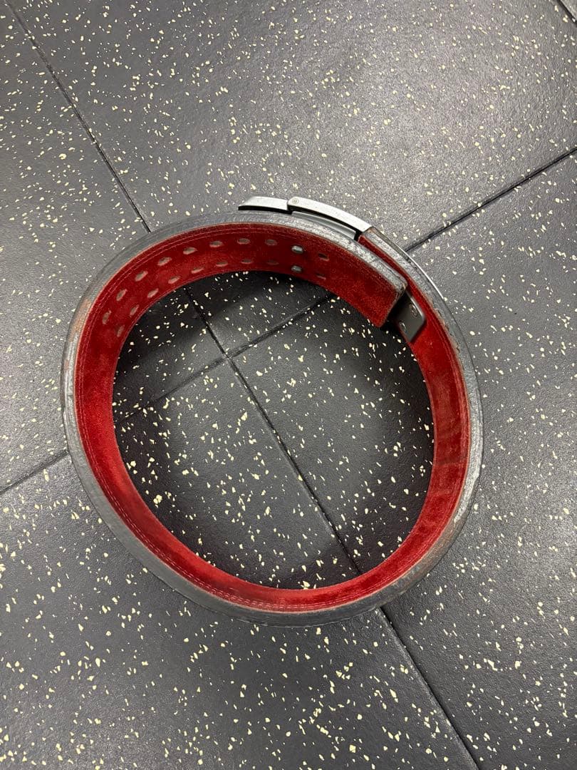 l*a様 SBD パワーベルト 黒/赤 調整可能