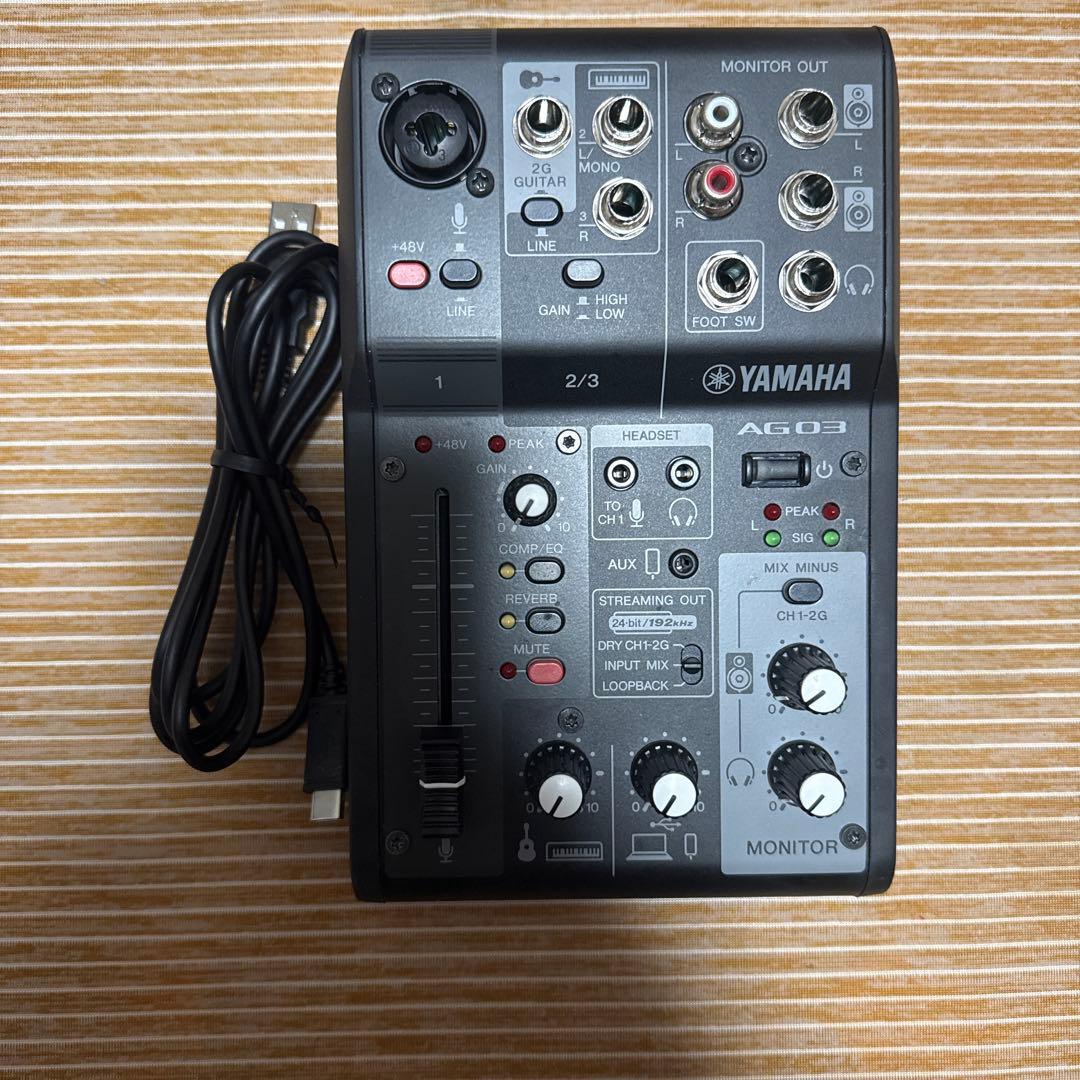 ヤマハ YAMAHA ライブストリーミングミキサー AG03 MK2 B