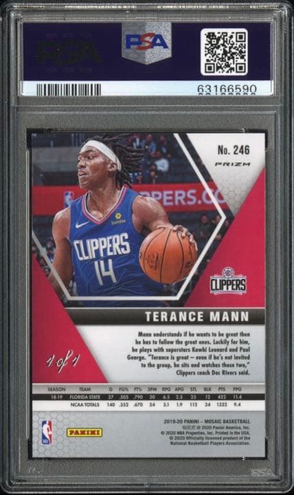 その他 Panini mosaic Terance mann Black RC 1/1
