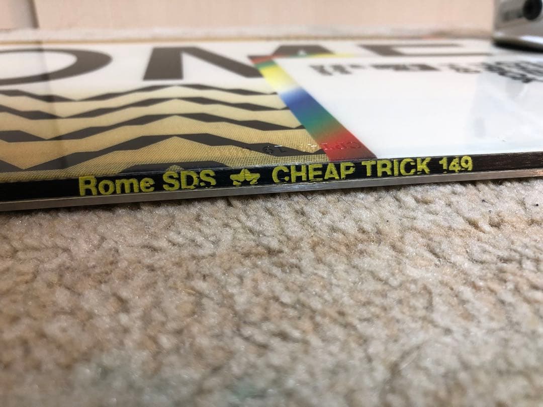 ロームSDS チープトリックスノーボード149cmサロモンビンディング3点セット