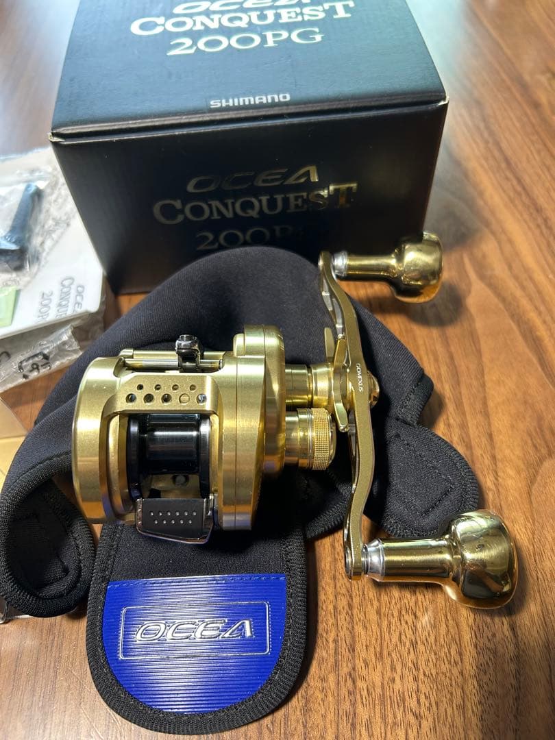 シマノ　オシアコンクエスト200ＰＧ　ＨＧ仕様 ハンドルカスタム　中古美品
