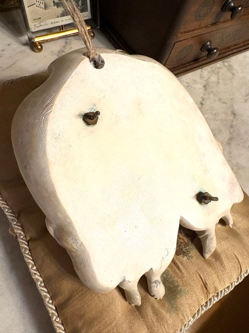 ♡フランスアンティーク　二人の天使の聖水盤　ベニティエ　エンジェルウィング　聖杯