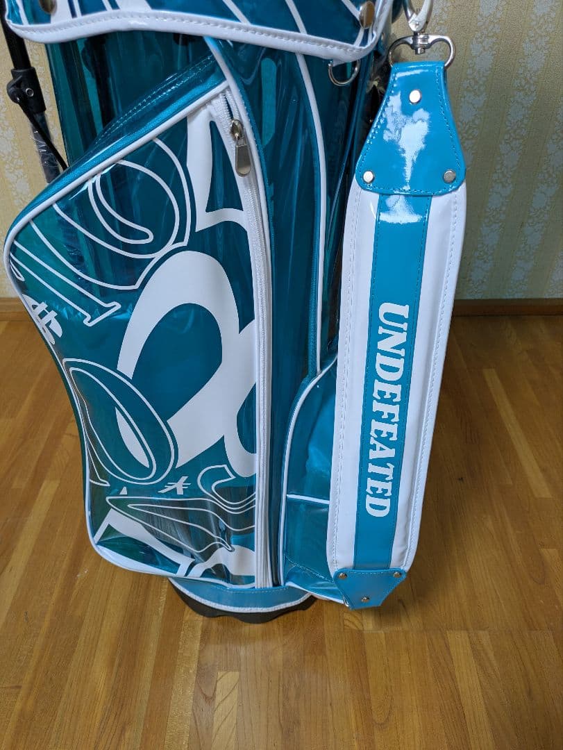 UNDEFEATED キャディバッグ ターコイズ