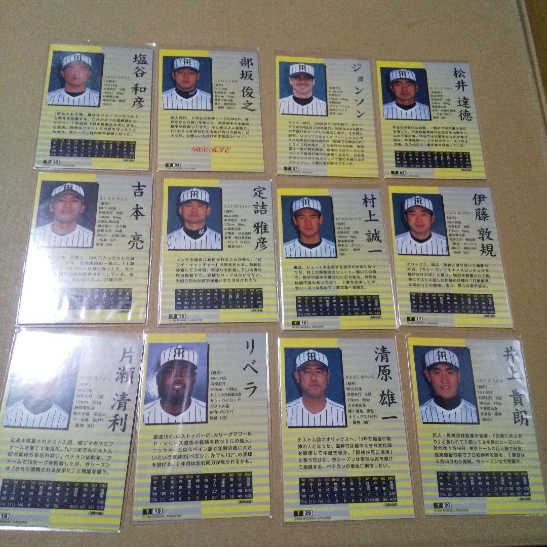 (人数訂正65名)阪神タイガース 1999年サインカード 新庄剛志サイン