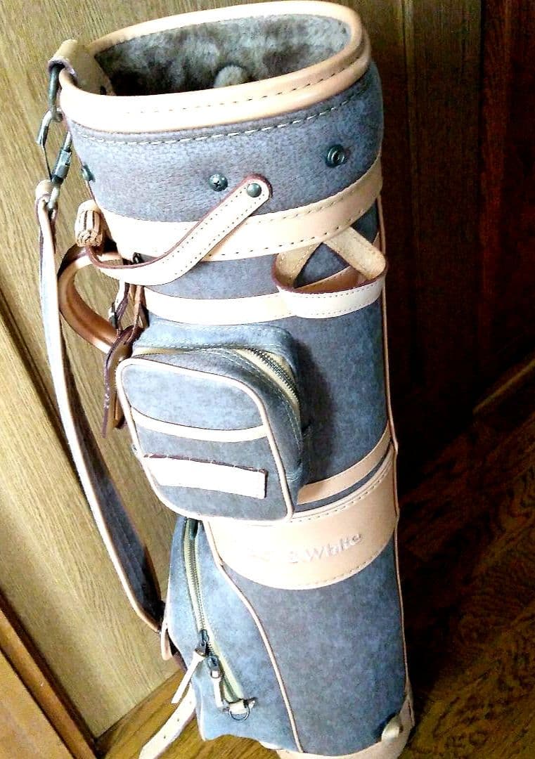 y*l様 ブラック＆ホワイト　キャディバッグ 中古品