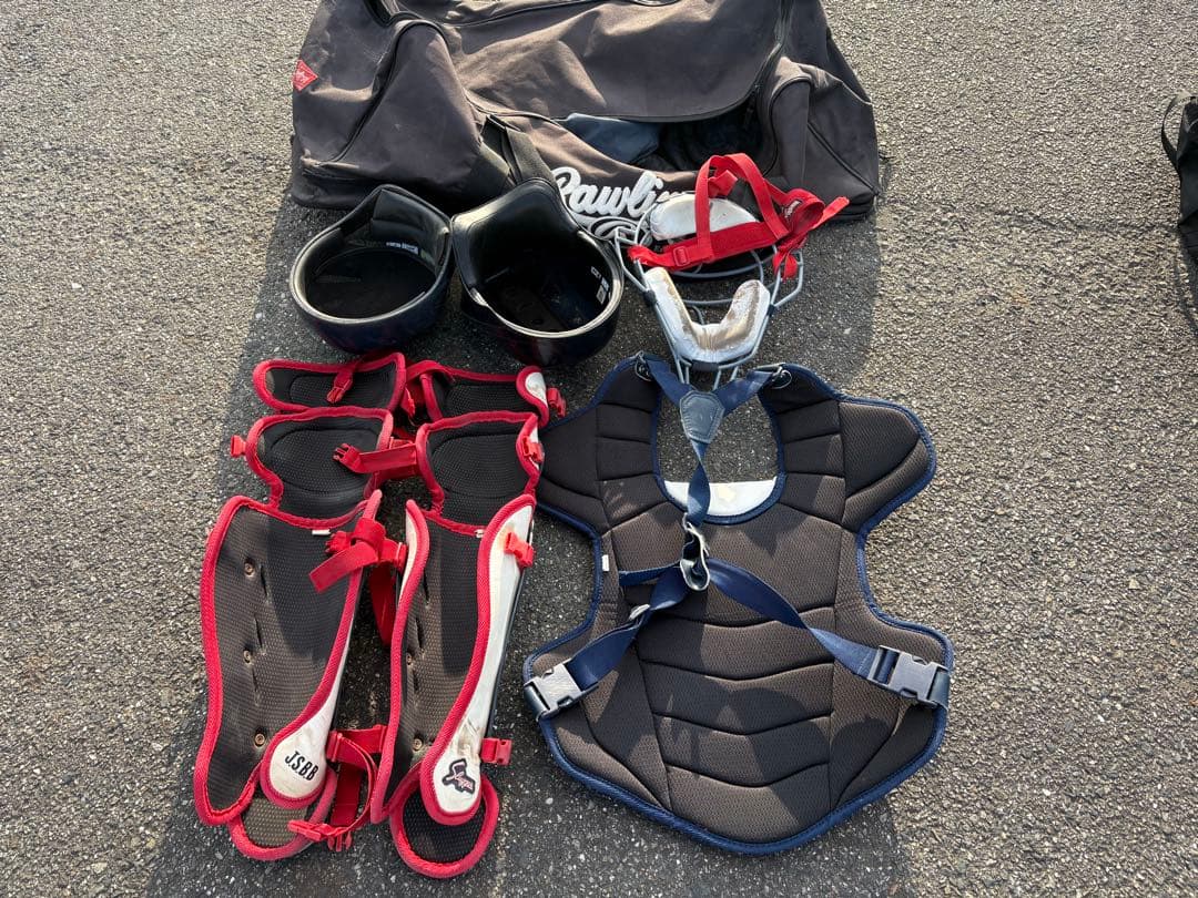 軟式野球用キャッチャー防具一式