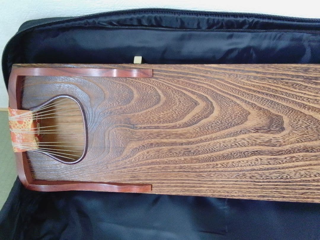 お琴 箏 全長約183cm×全幅約25cm 和楽器 13弦 ソフトケース付