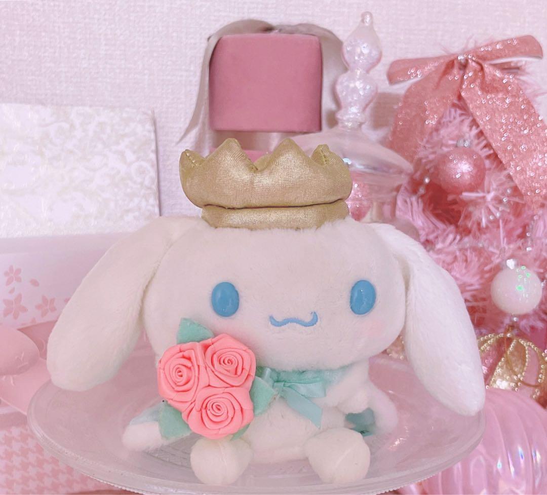 超激レア♡希少♡サンリオ♡シナモロール♡マスコットホルダー♡LIZLISA♡王冠