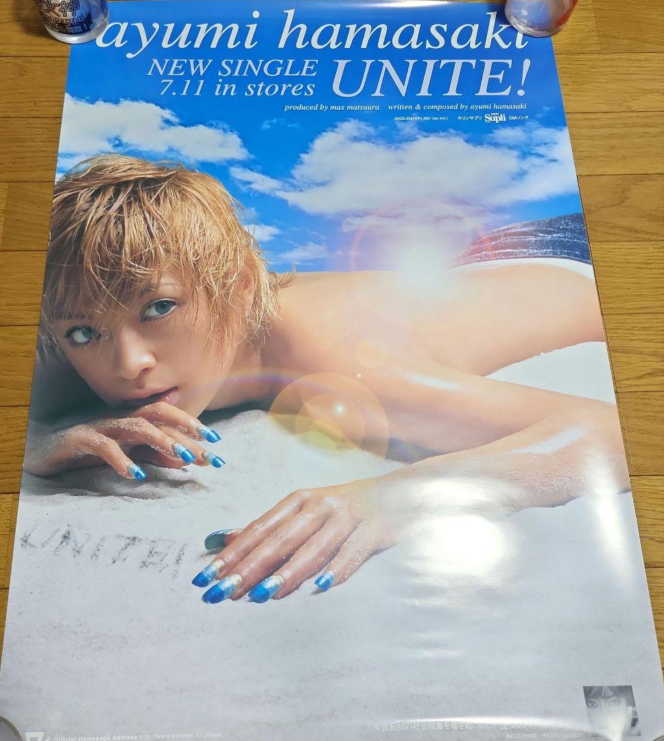 浜崎あゆみ UNITE! 告知ポスター 2001年 未使用　レア