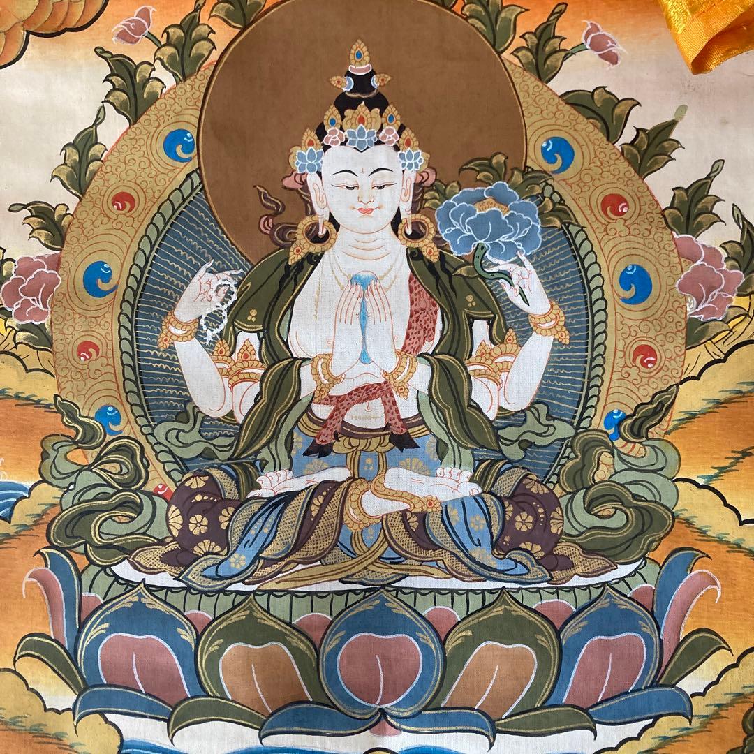 ホワイトターラ　タンカペイント