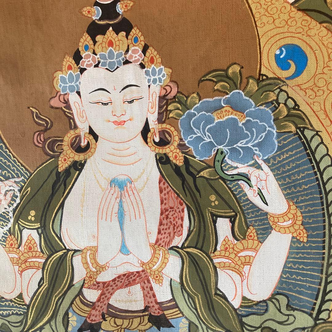 ホワイトターラ　タンカペイント