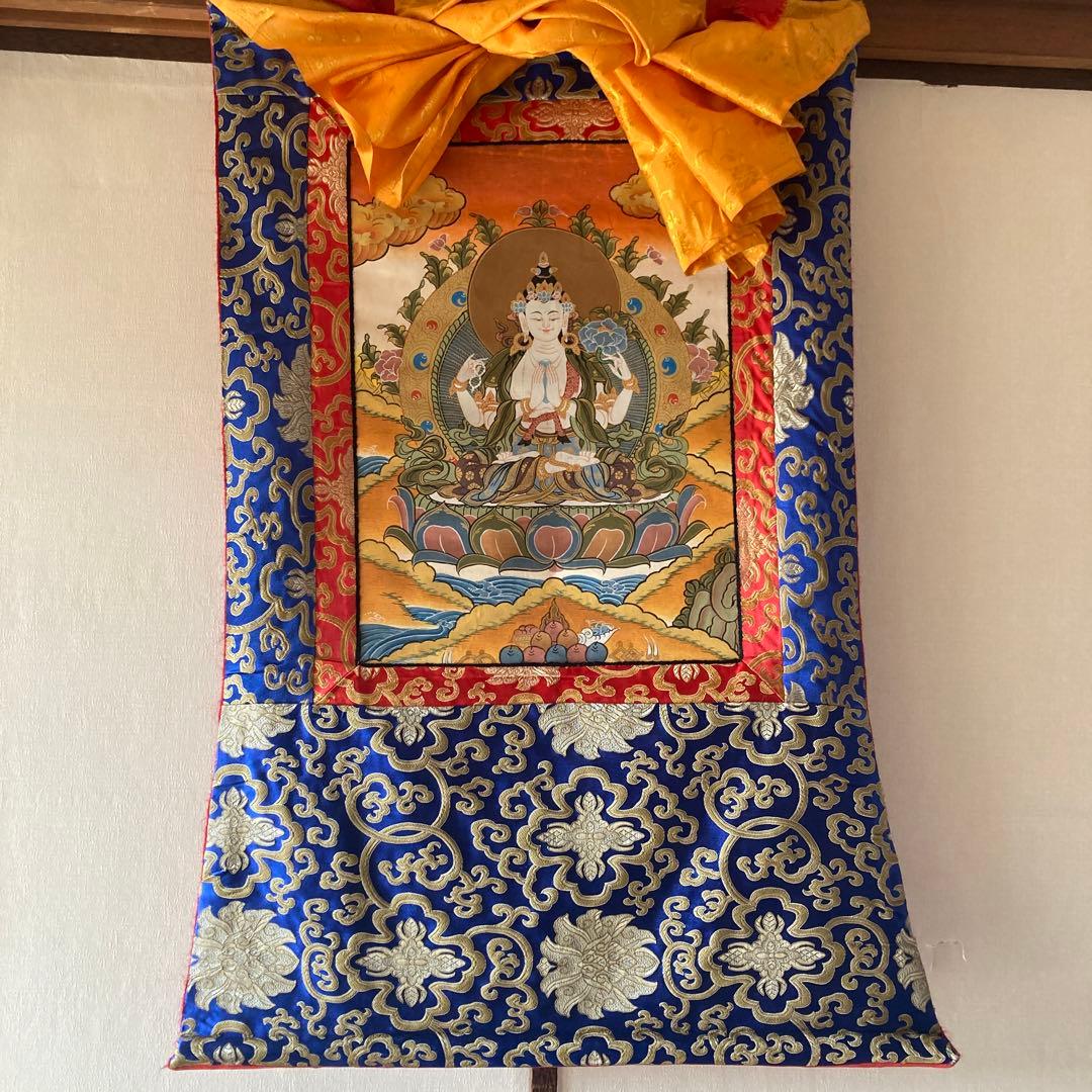 ホワイトターラ　タンカペイント