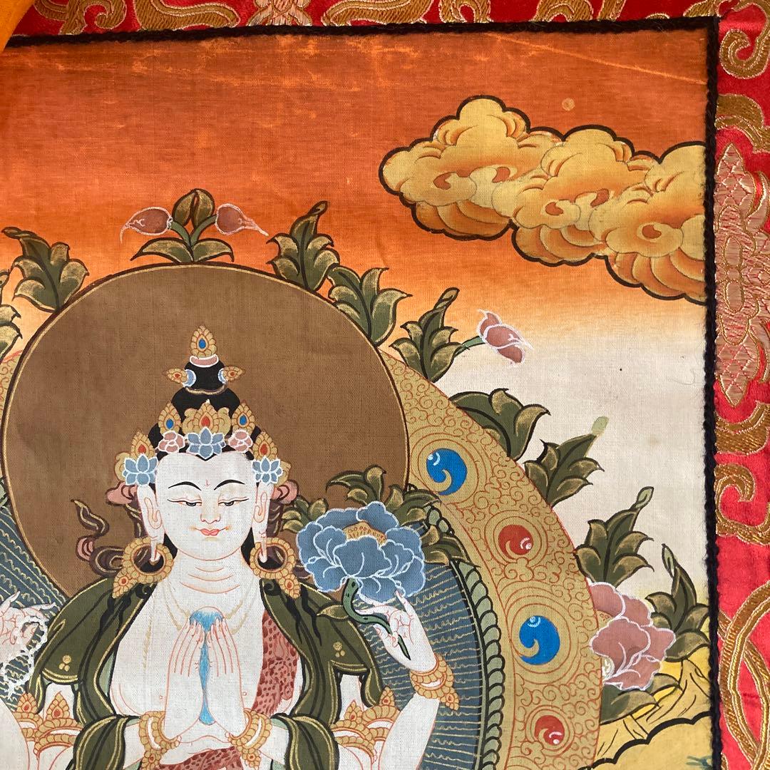 ホワイトターラ　タンカペイント