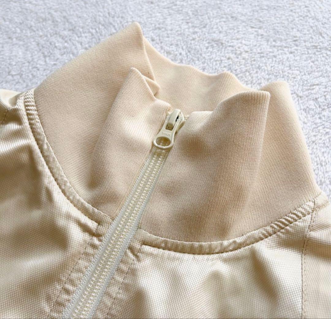 パーリーゲイツ　蓄熱裏地　スニード　ジャケット　ジップ　アイボリー　白　ベージュ