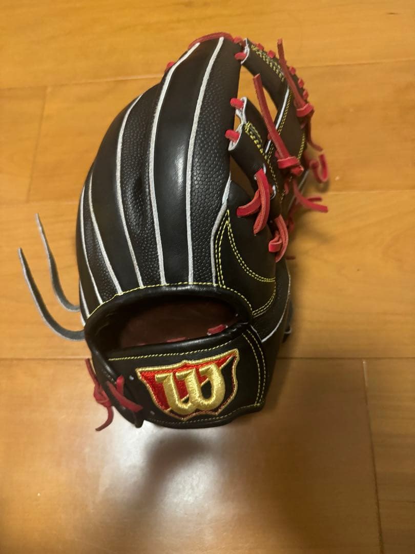 Wilson 軟式グローブ ブラック/レッド　87型