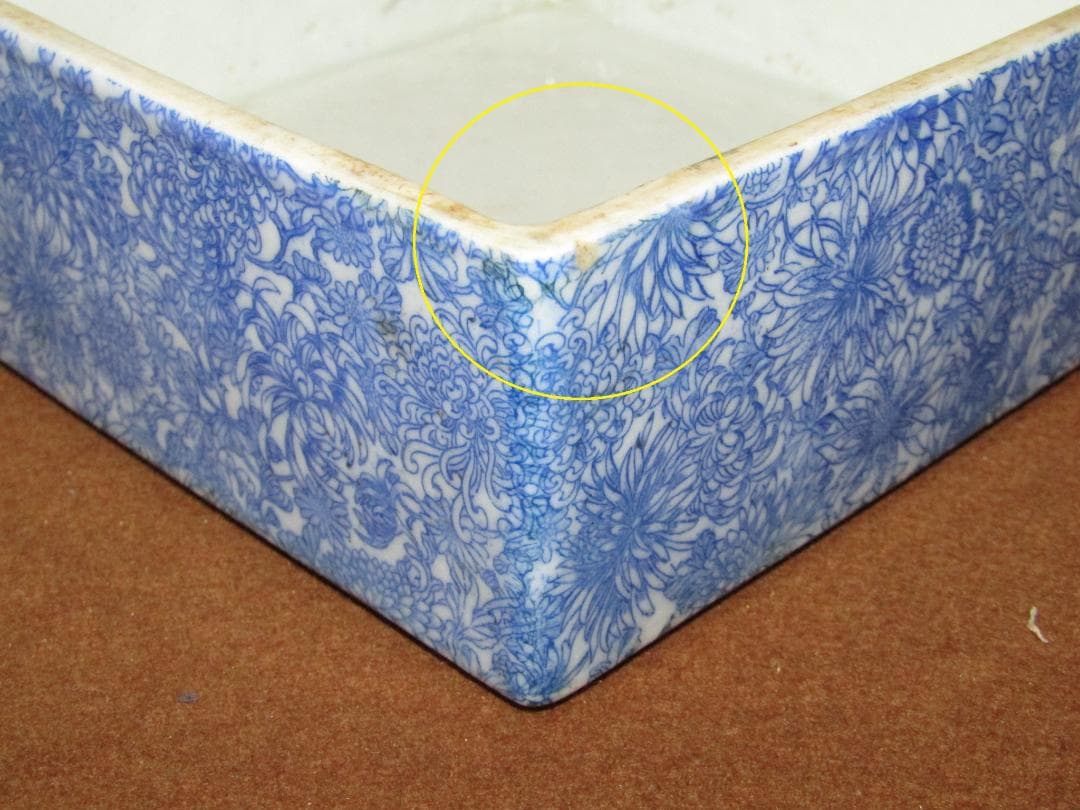 珍品！【印判　菊尽くし文様　四段角重】伊万里