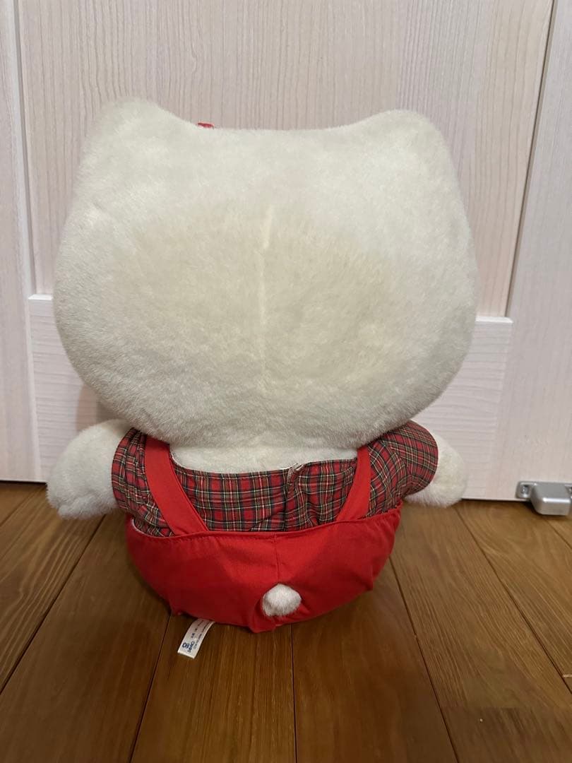 ハローキティ ぬいぐるみ チェック柄 平成レトロ サンリオ 人形