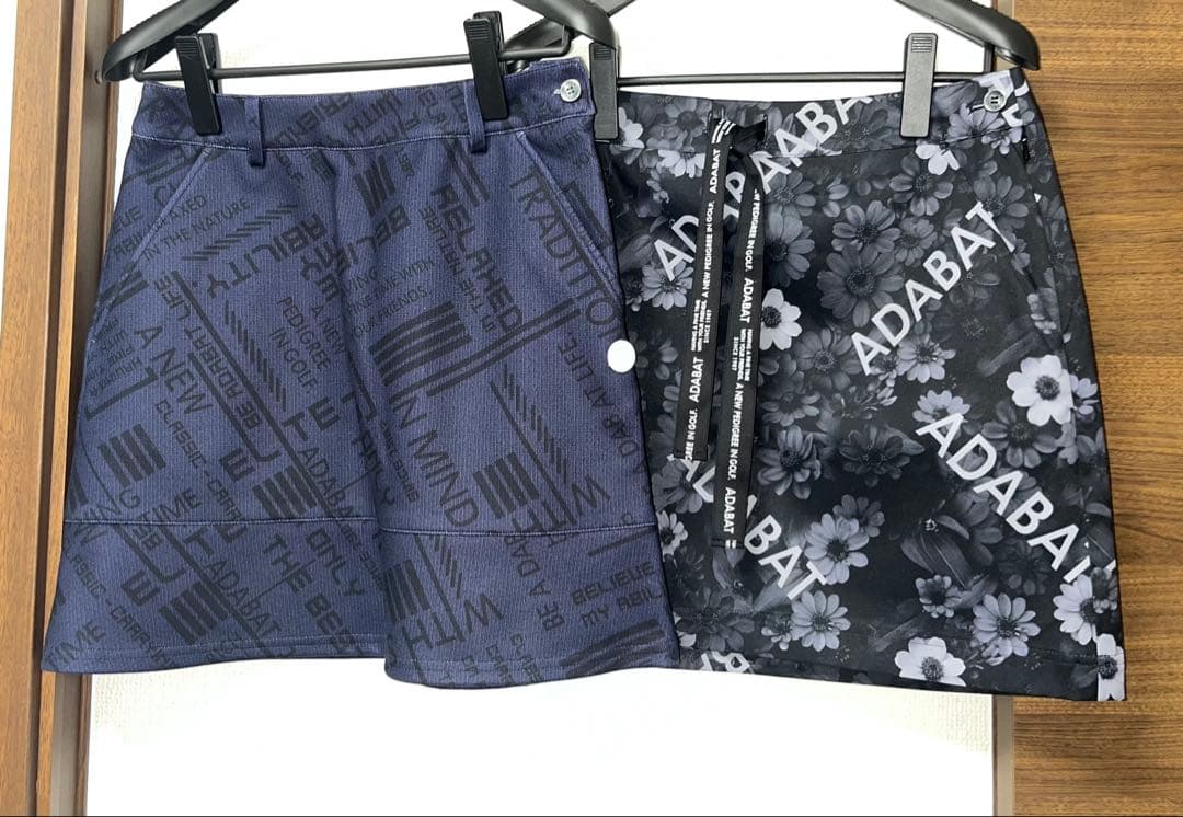 【新品タグ付】adabat ゴルフスカート2点セット 定価5.3万 S・Mサイズ