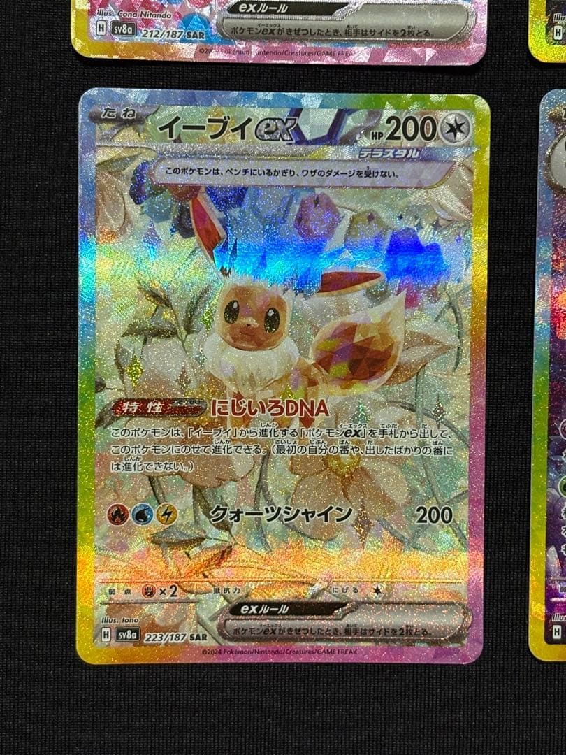 極美品 テラスタルフェスex ブイズ SAR 9枚セット ブラッキーex sar