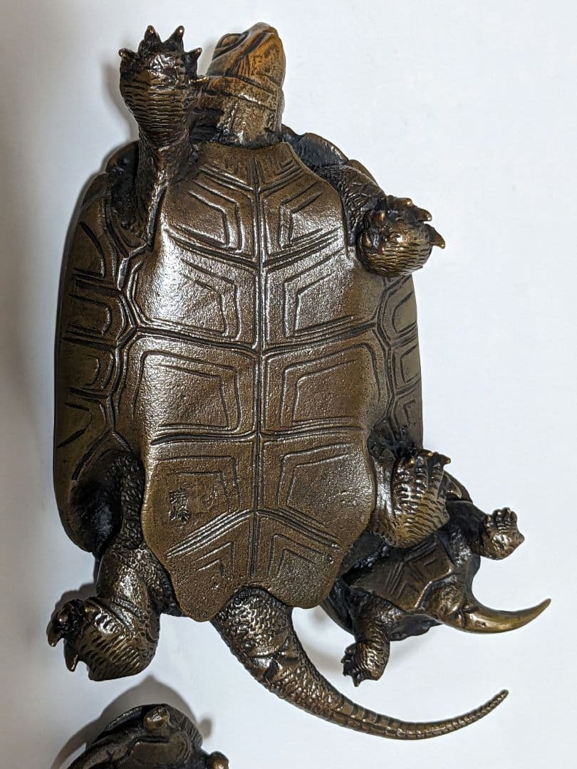 ♦亀形香炉 蝋型細密鋳金 未使用品 高岡銅器 瑞峰 置物 飾り 工芸品 骨董品