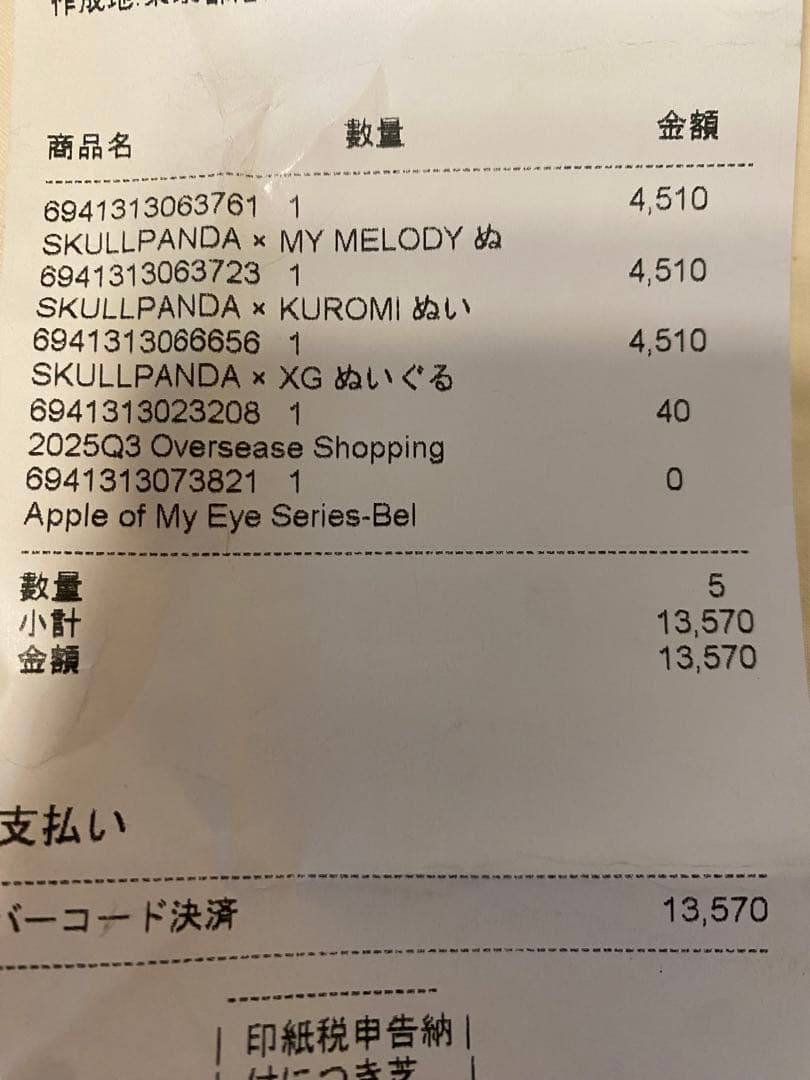 【正規品】SKULLPANDA×MY MELODY POPMART