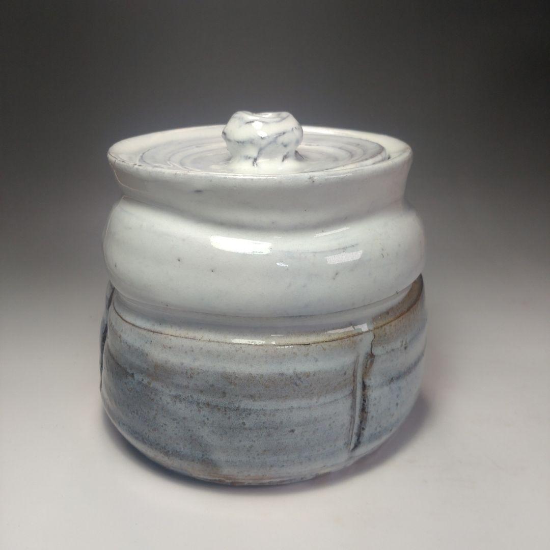 イ83 水指『小高正峰　造』『萩焼水指　共箱』茶道具