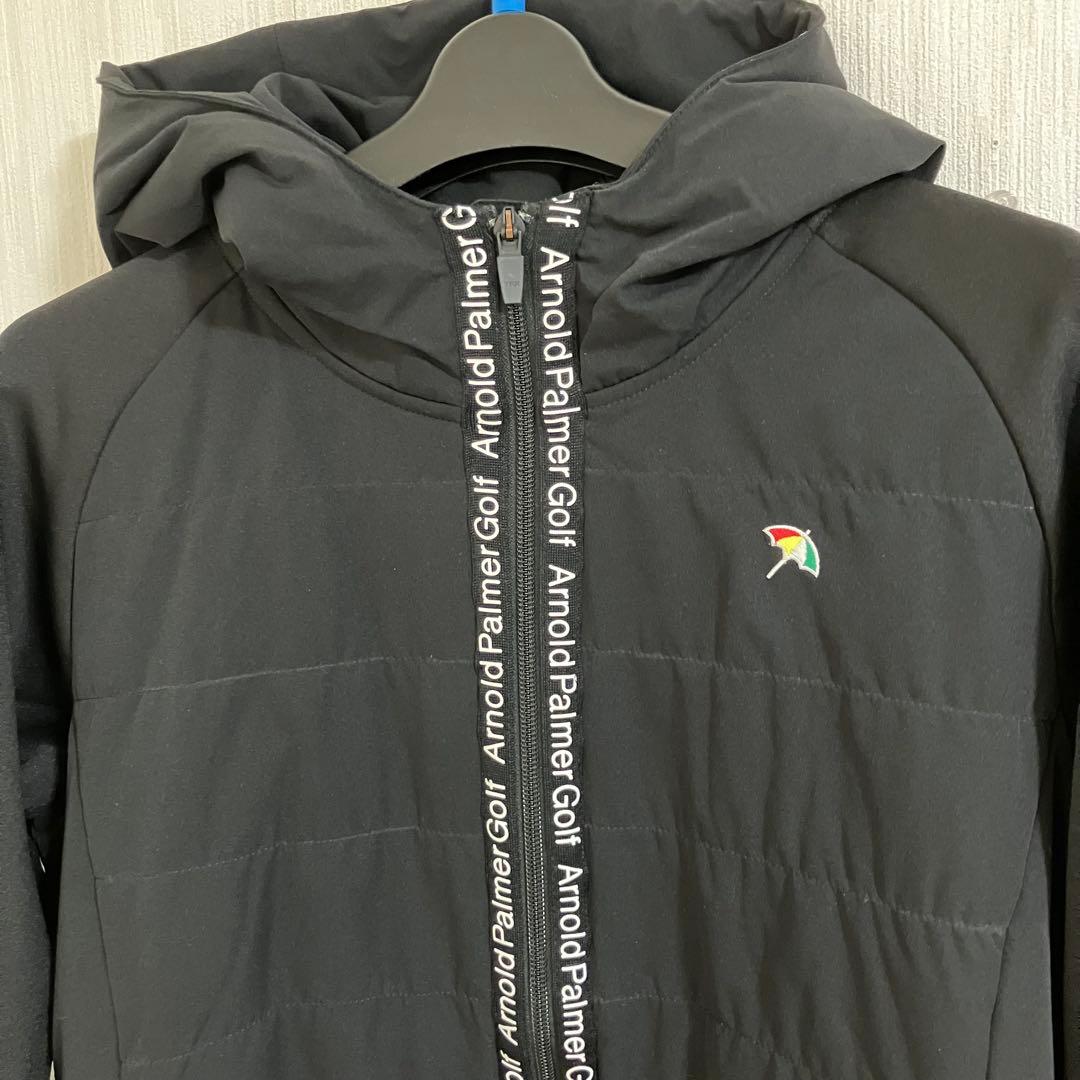 美品！Arnold Palmer Golf ブラックジャケット フード付き