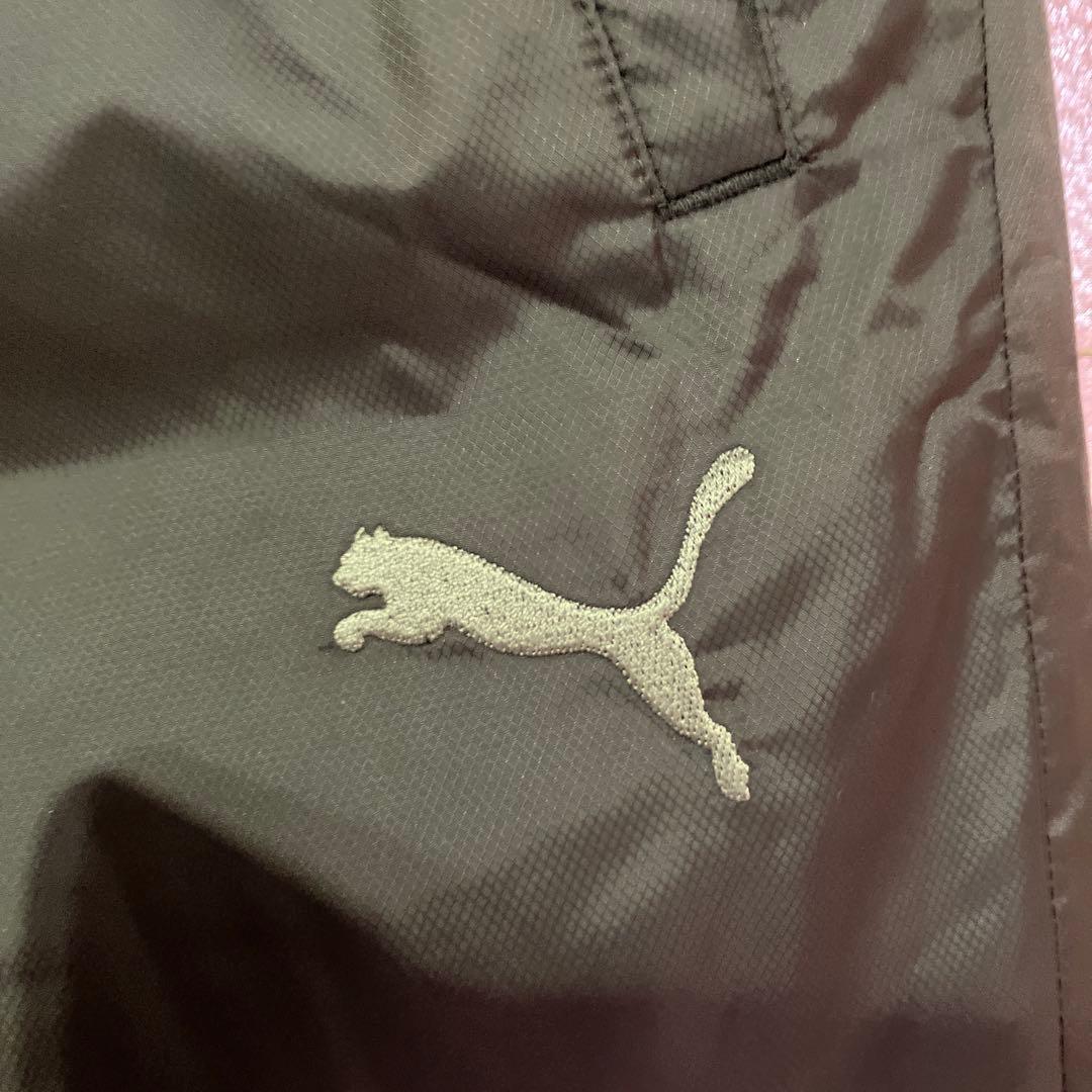 PUMA ブラック ウィンドブレーカー L 中綿ウォーマー　サッカー　上下セット
