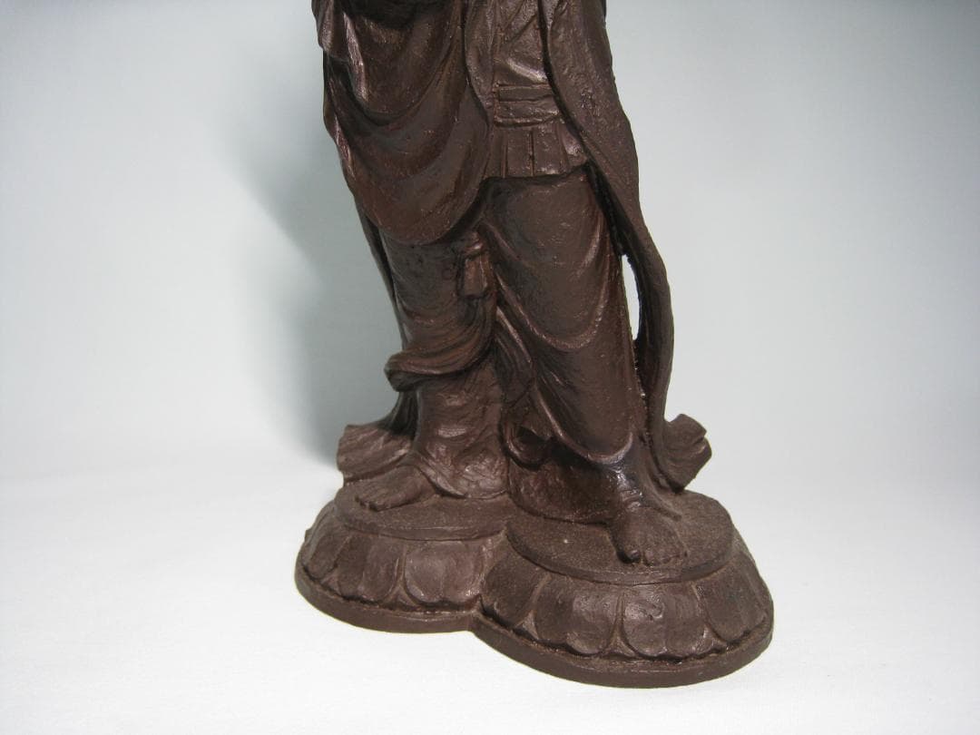 喜多敏勝【幸笛　喜多敏勝】ブロンズ製　　天女　高さ約33.5㎝