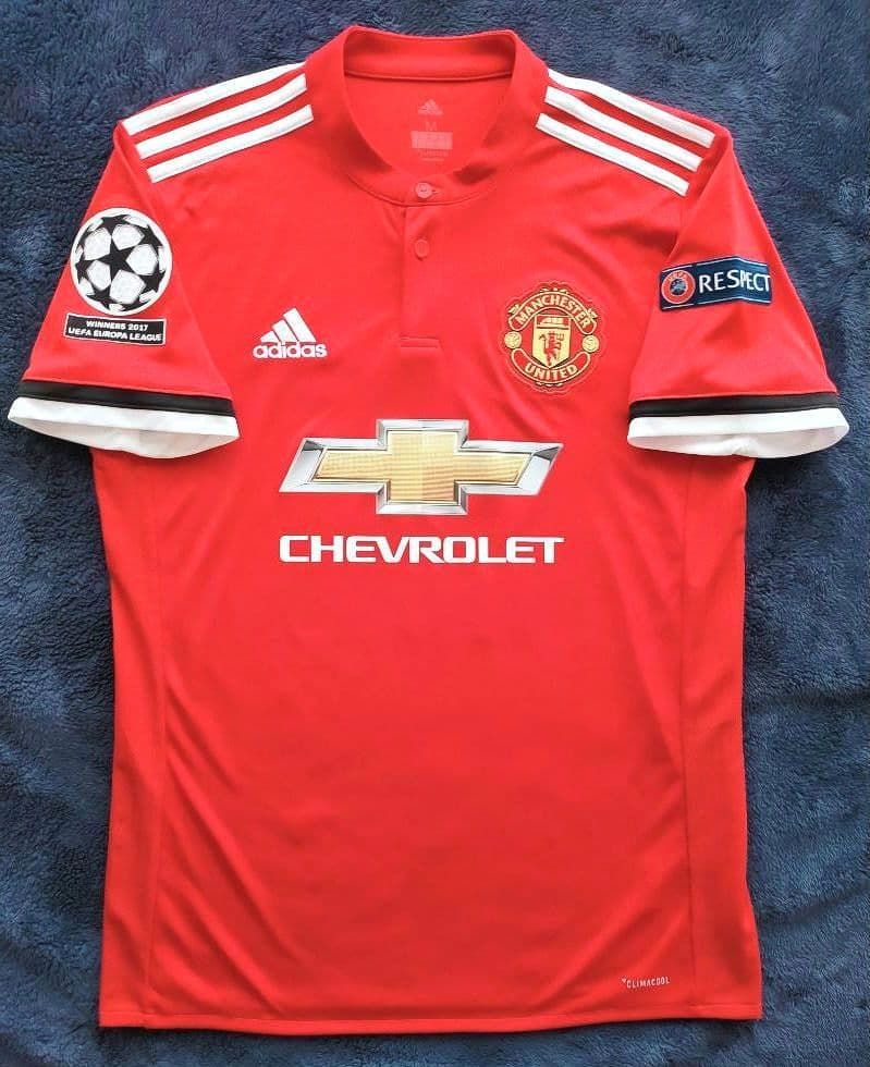 【美品】マンU エレーラ 17/18 CL仕様ユニフォーム Mサイズ