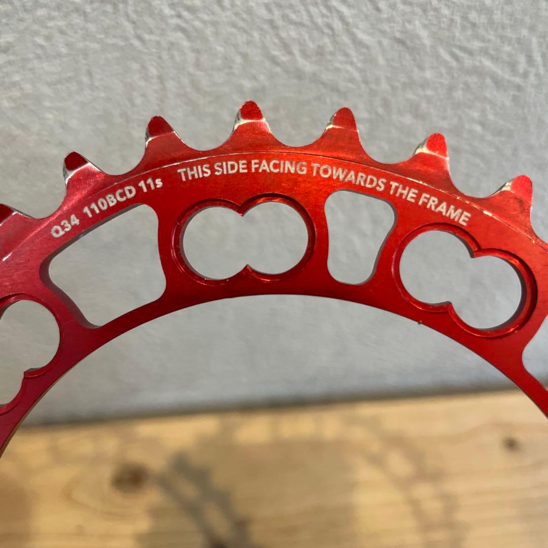 Q-RINGS Q50-34 110BCD 11s チェーンリング レッド