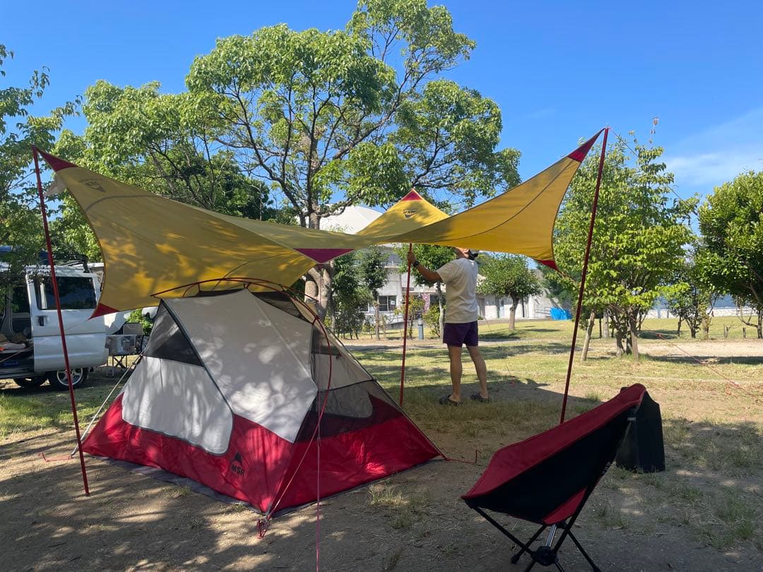 MSR ランデブーサンシールド 120ウィング　アジャスタブル8ftポール付き