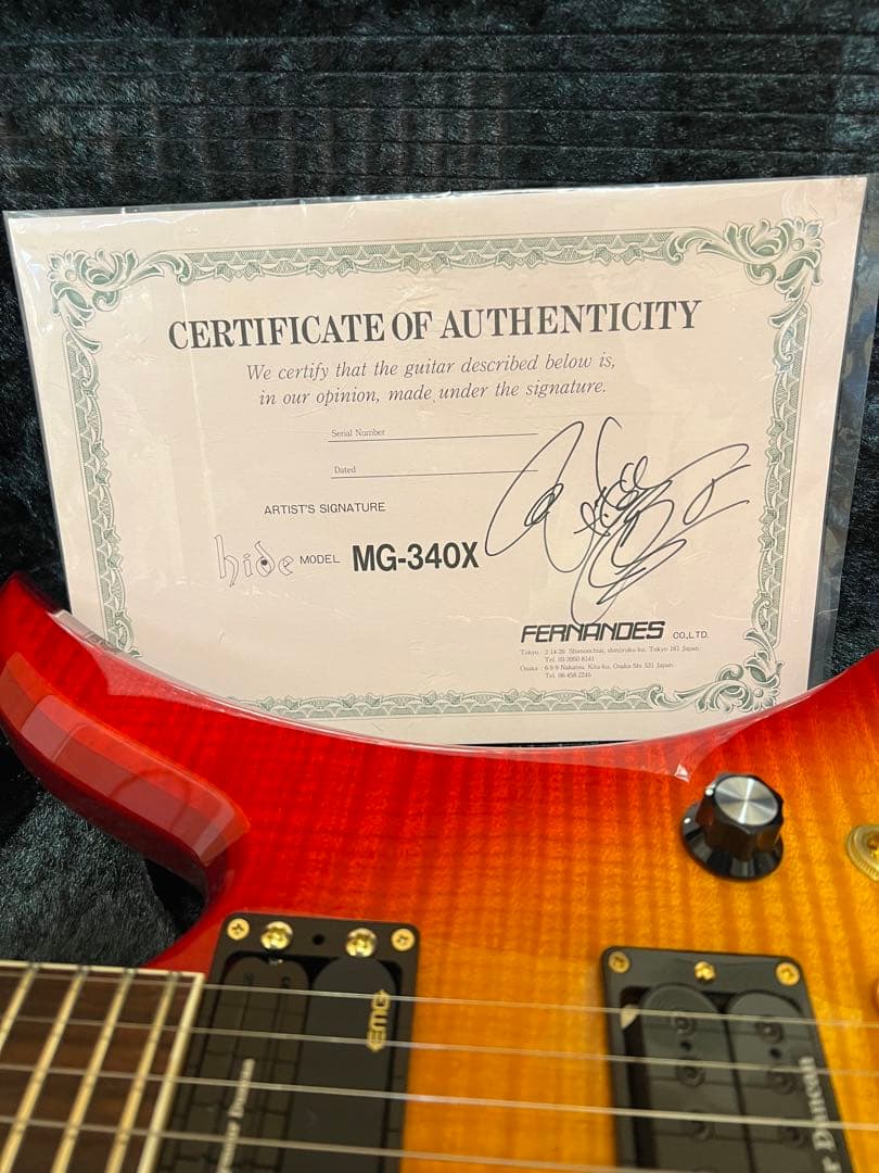 【再値下げ】hide ギター Bunny MG340X チェリーサンバースト