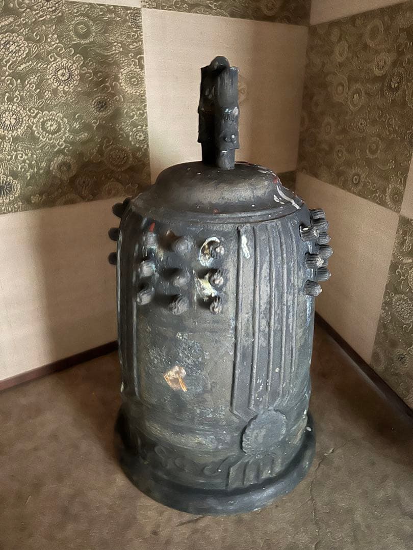 トコ喚鐘　古銅 金属 工芸品 吊り鐘　約17kg釣り鐘　古銅　銅器　釣鐘