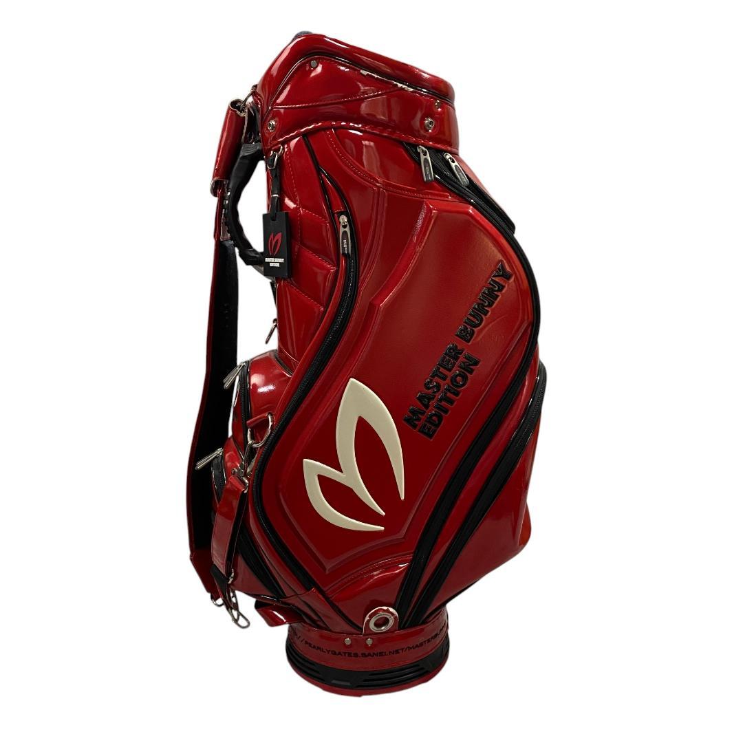 マスターバニーエディション フード付き キャディバッグ レッド 9.5型 6分割