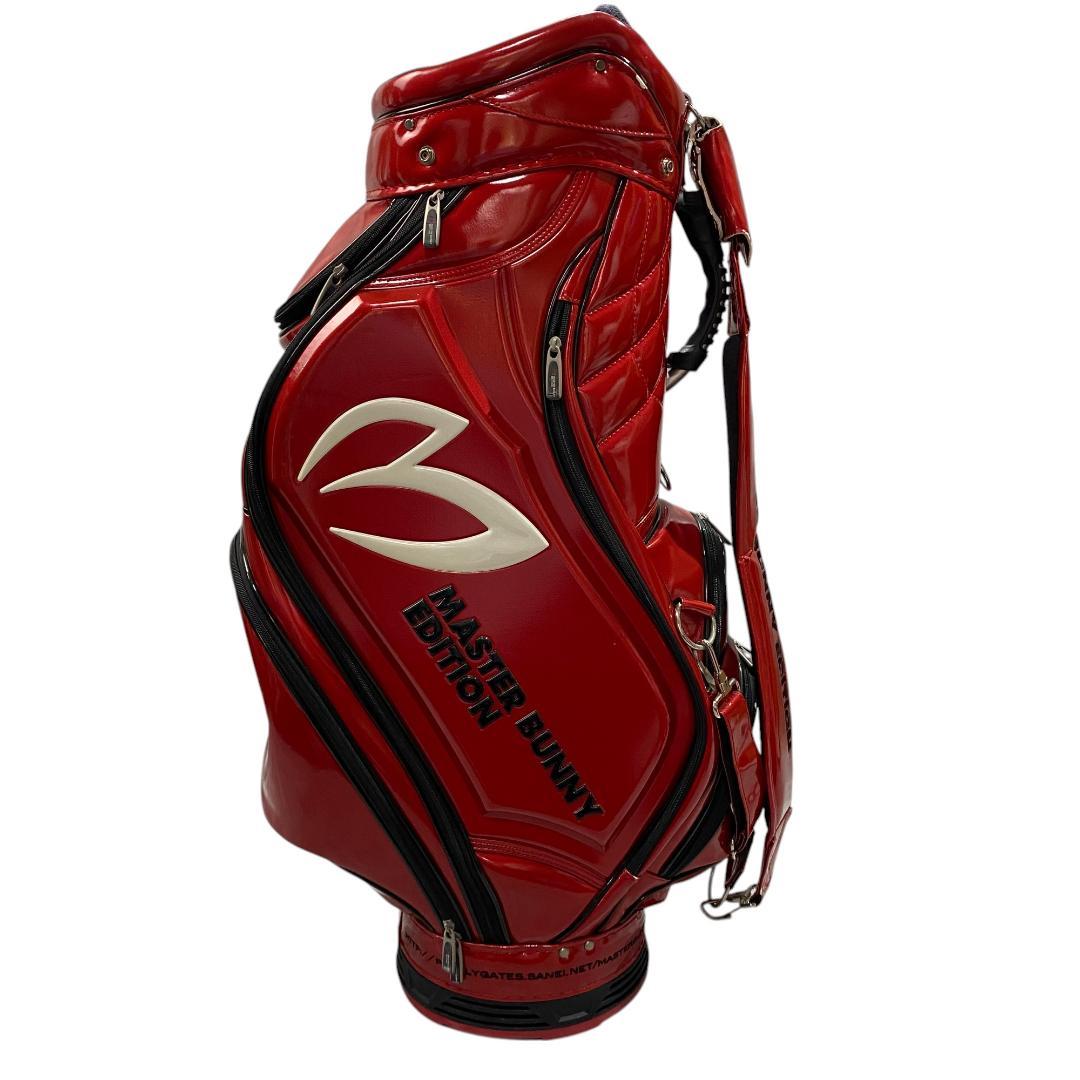 マスターバニーエディション フード付き キャディバッグ レッド 9.5型 6分割