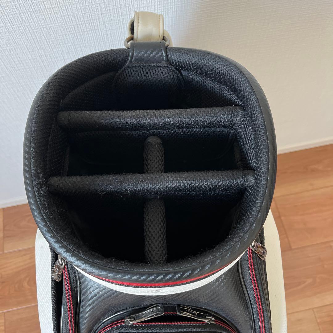 Srixon Z ゴルフキャディバッグ ホワイト/ブラック/レッド　ツアーモデル