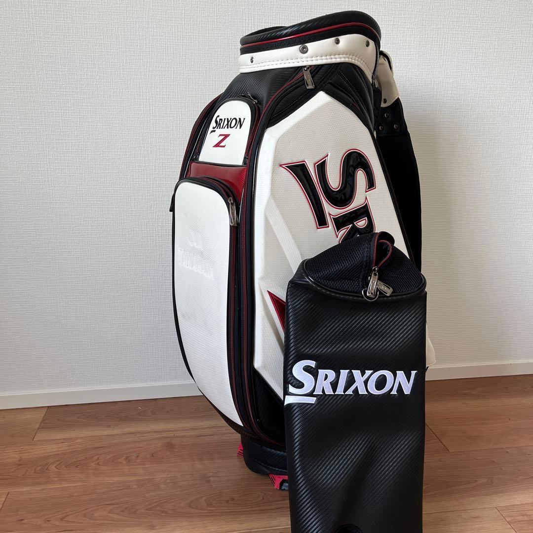 Srixon Z ゴルフキャディバッグ ホワイト/ブラック/レッド　ツアーモデル