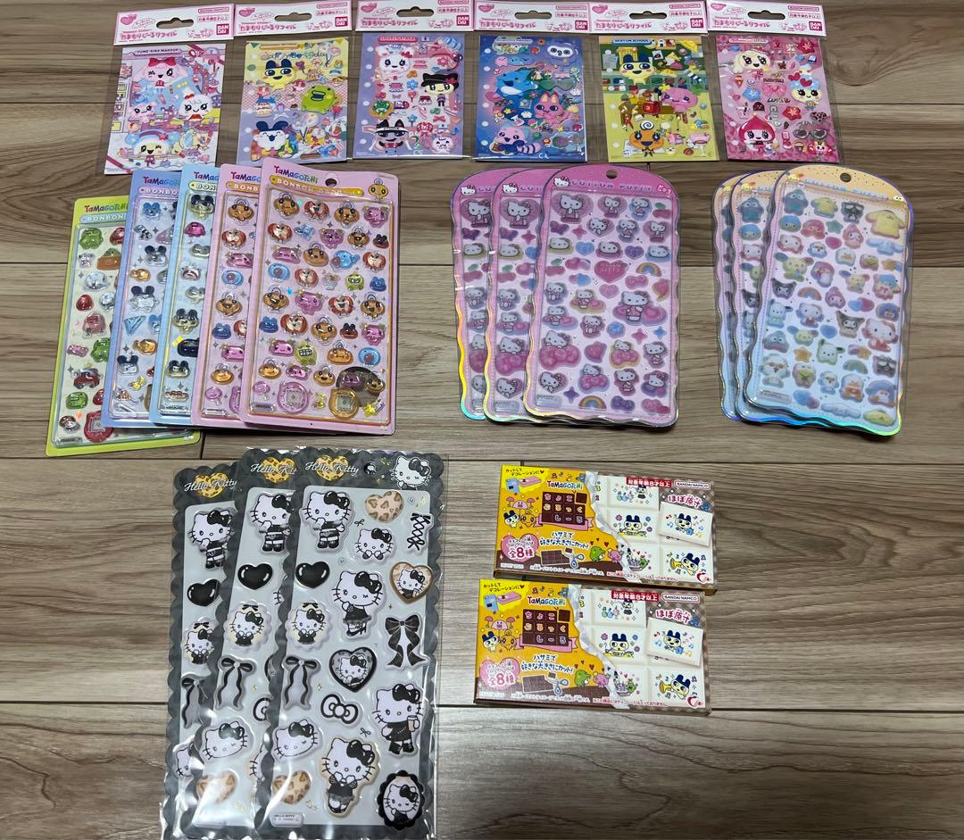 シール　まとめ売り　たまもり　マシュマロ　ボンボンドロップシール コットンパフィ