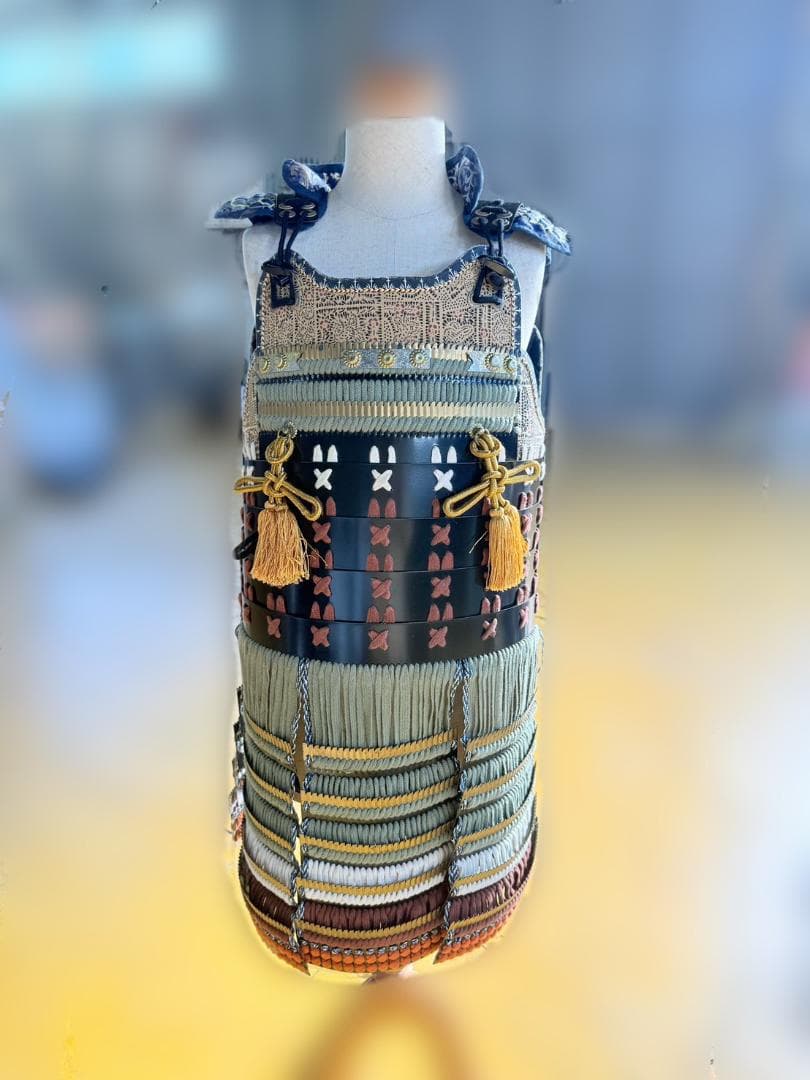 黒胴当世素掛 紺・白・茶 等身大 甲冑