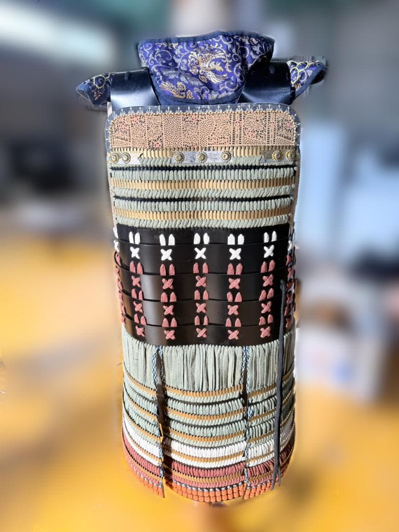 黒胴当世素掛 紺・白・茶 等身大 甲冑