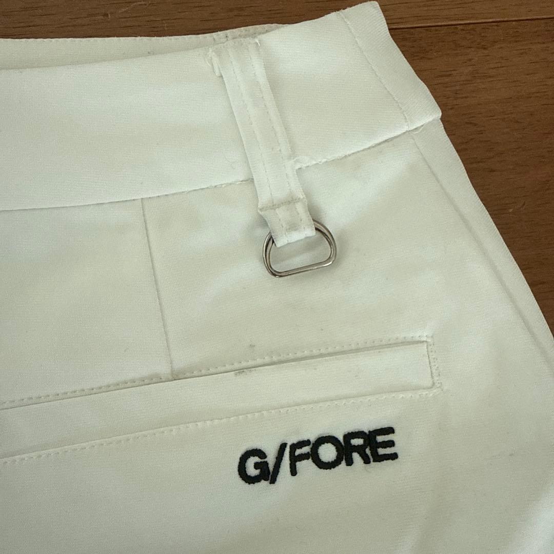 G/FORE ホワイトプリーツスカート　36