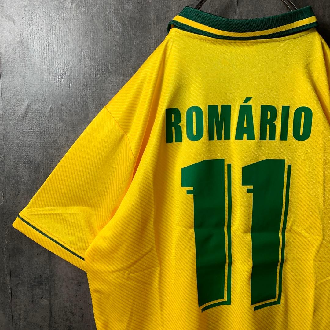 【★ロマーリオ】 サッカー 94 ブラジル代表 ユニフォーム 11番 XL 希少