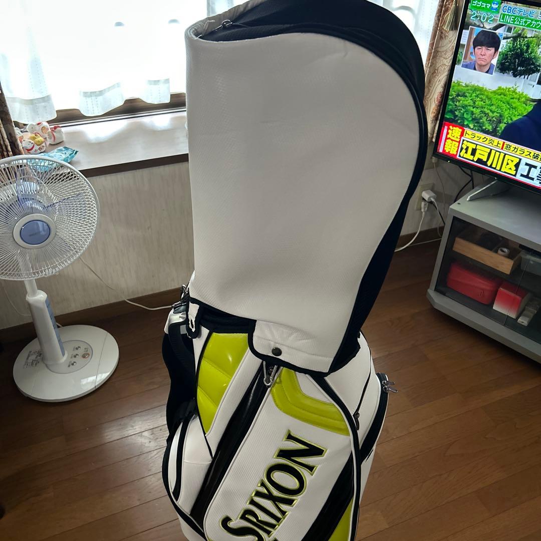 SRIXON キャディバッグ ホワイト/イエロー